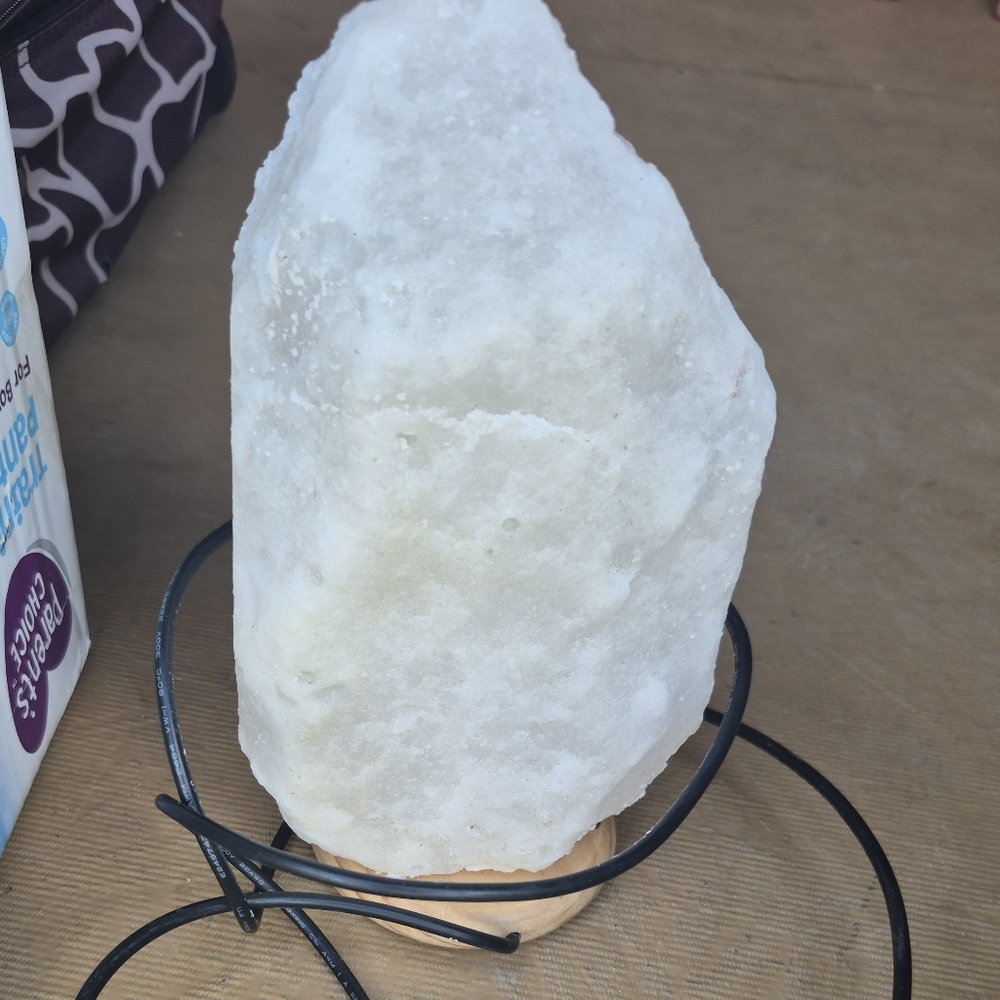 White Himalayan Salt Lamp